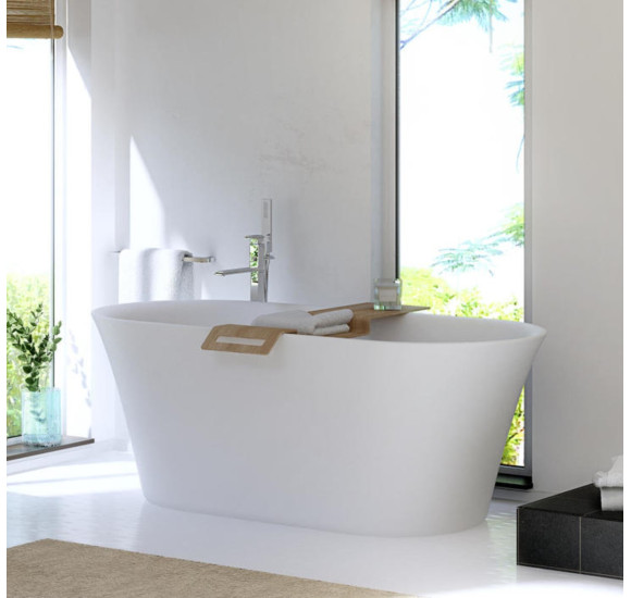 Akmens masės vonia Balteco FIORE 180x82, balta