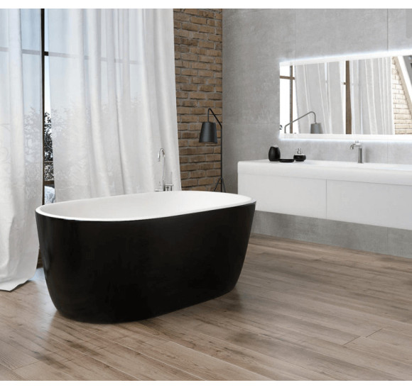 Akmens masės vonia Balteco AZUR 130x70, RAL spalvos šonai