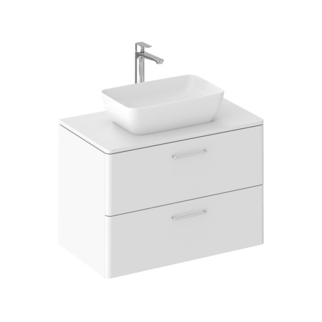 Ravak Balance II pakabinama vonios spintelė praustuvui 80 cm, baltos matinės spalvos