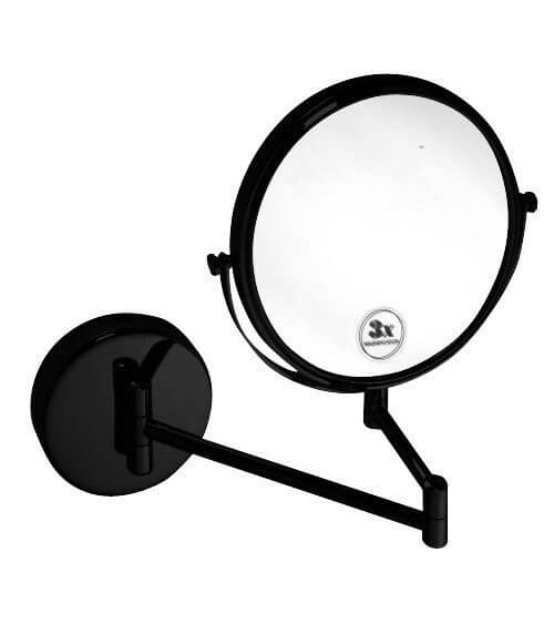 Bemeta Dark Kosmetinis veidrodėlis  Ø190 mm (juodos spalvos)
