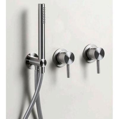 QD MagistroLab TREK nerūdijančio plieno (316L) potinkinis maišytuvas dušo/vonios sistemai