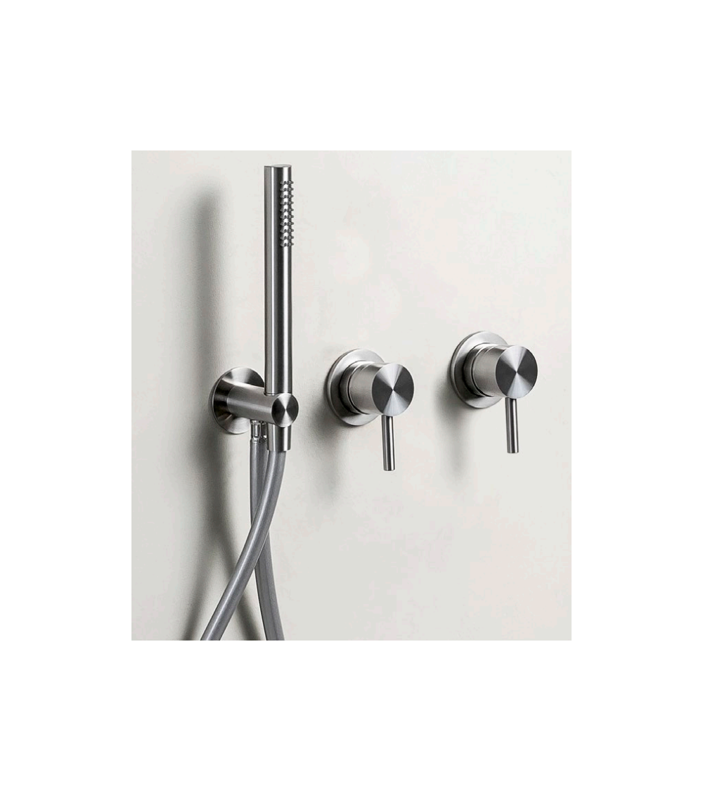 QD MagistroLab TREK nerūdijančio plieno (316L) potinkinis maišytuvas dušo/vonios sistemai