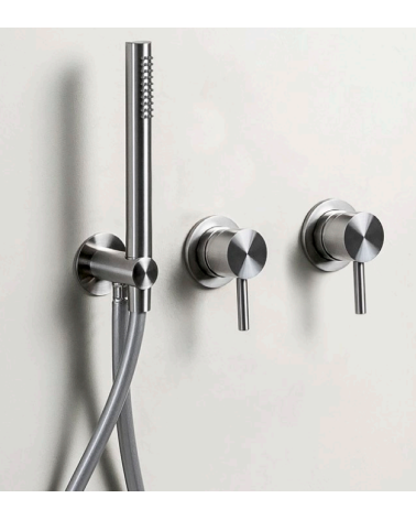 QD MagistroLab TREK nerūdijančio plieno (316L) potinkinis maišytuvas dušo/vonios sistemai