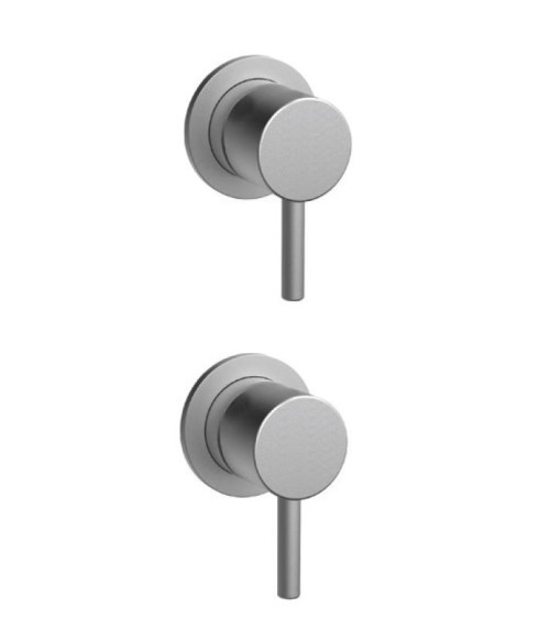 QD MagistroLab TREK nerūdijančio plieno (316L) potinkinis maišytuvas su diverteriu (3-jų krypčių)