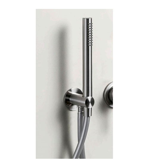 QD MagistroLab TREK nerūdijančio plieno rankinio dušelio komplektas