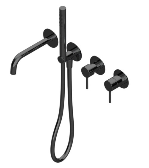 QD MagistroLab Curvy 65 4-ių dalių vonios maišytuvo komplektas (pasirinkite spalvą)