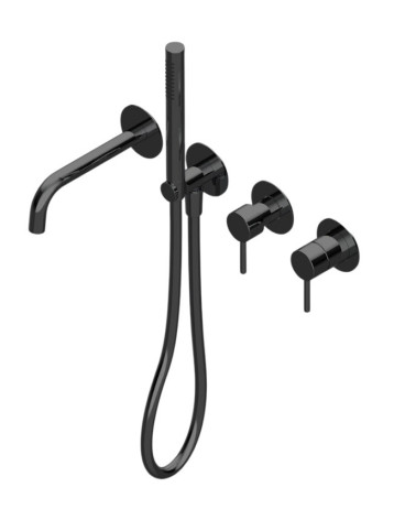 QD MagistroLab Curvy 65 4-ių dalių vonios maišytuvo komplektas (pasirinkite spalvą)