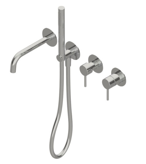 QD MagistroLab Curvy 65 4-ių dalių vonios maišytuvo komplektas (pasirinkite spalvą)