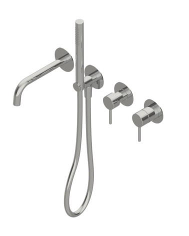 QD MagistroLab Curvy 65 4-ių dalių vonios maišytuvo komplektas (pasirinkite spalvą)