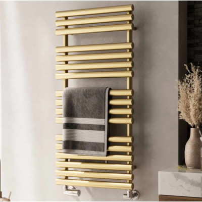 Terma Rolo Towel rankšluosčių džiovintuvas, 108x52 cm, žalvario spalvos