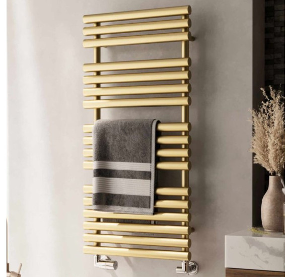 Terma Rolo Towel rankšluosčių džiovintuvas, 108x52 cm, žalvario spalvos