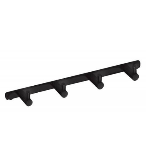 Bemeta Dark Drabužių kabykla su 4 kabliukais (juodos spalvos)