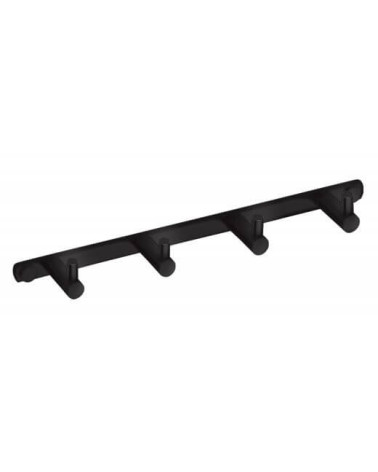 Bemeta Dark Drabužių kabykla su 4 kabliukais (juodos spalvos)