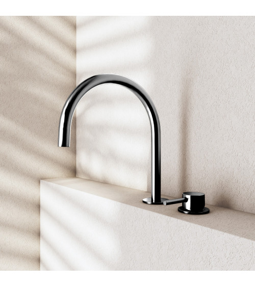 QD MagistroLab Curvy 65 dviejų dalių maišytuvas praustuvui (pasirinkite spalvą)