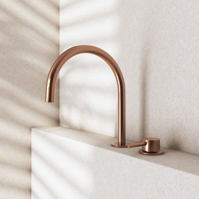 QD MagistroLab Curvy 65 dviejų dalių maišytuvas praustuvui (pasirinkite spalvą)