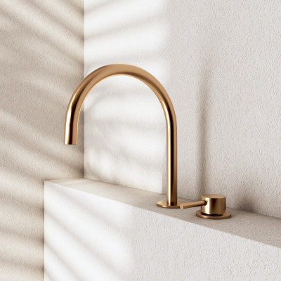 QD MagistroLab Curvy 65 dviejų dalių maišytuvas praustuvui (pasirinkite spalvą)