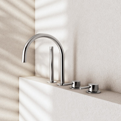 QD MagistroLab Curvy 65 Vonios maišytuvo komplektas, pasirinkite spalvą