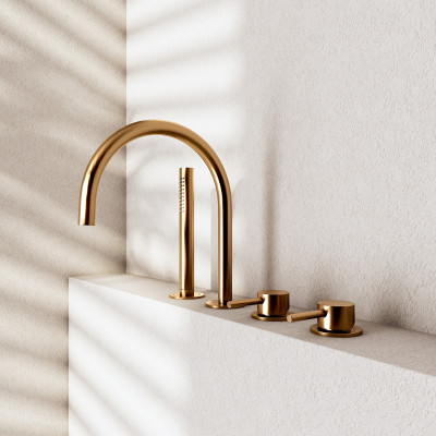 QD MagistroLab Curvy 65 Vonios maišytuvo komplektas, pasirinkite spalvą