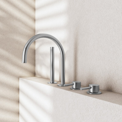 QD MagistroLab Curvy 65 Vonios maišytuvo komplektas, pasirinkite spalvą