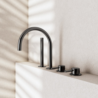 QD MagistroLab Curvy 65 Vonios maišytuvo komplektas, pasirinkite spalvą