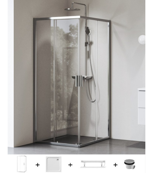 Ravak dušo kabinos komplektas 5in1 Blix II NBLRV2, 90x90