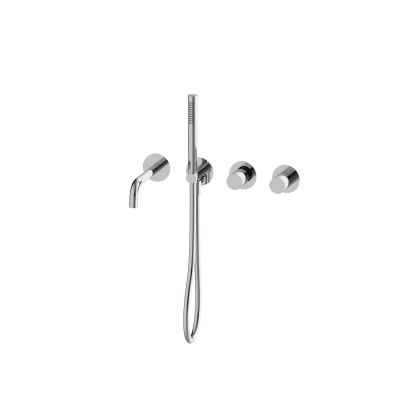 QD MagistroLab Hammer Potinkinis vonios maišytuvas (4-ių dalių), be potinkinių dėžučių