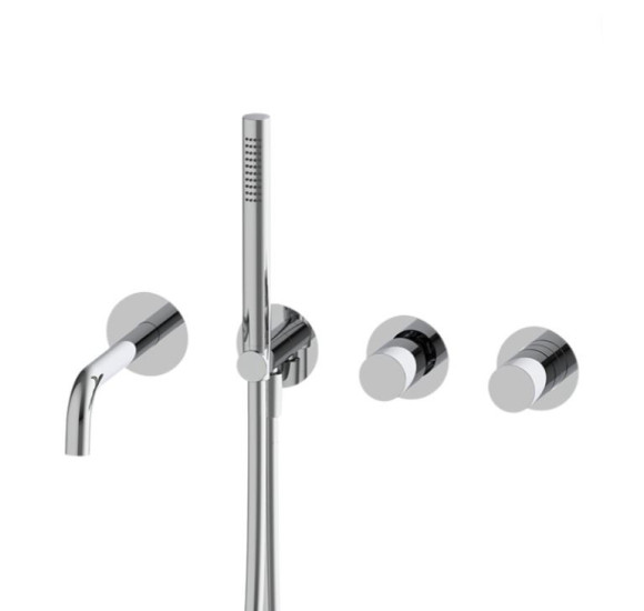 QD MagistroLab Hammer Potinkinis vonios maišytuvas (4-ių dalių), be potinkinių dėžučių