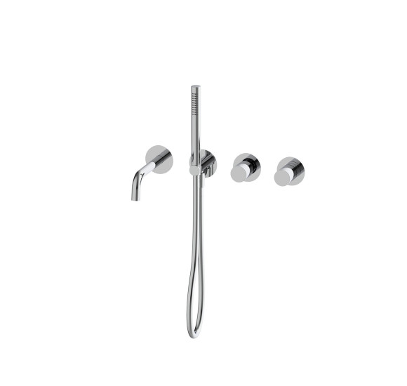 QD MagistroLab Hammer Potinkinis vonios maišytuvas (4-ių dalių), be potinkinių dėžučių