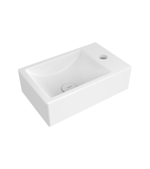 Bocchi Milano pastatomas/pakabinamas praustuvas 37cm (dešinė)