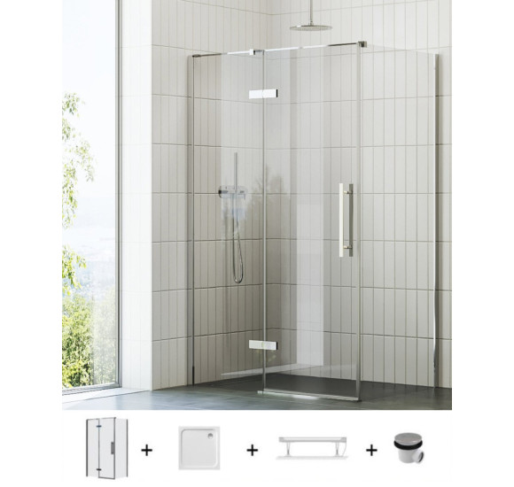 Ravak 5in1 dušo komplektas Cool! COSD2 + COPS, 100x100 cm