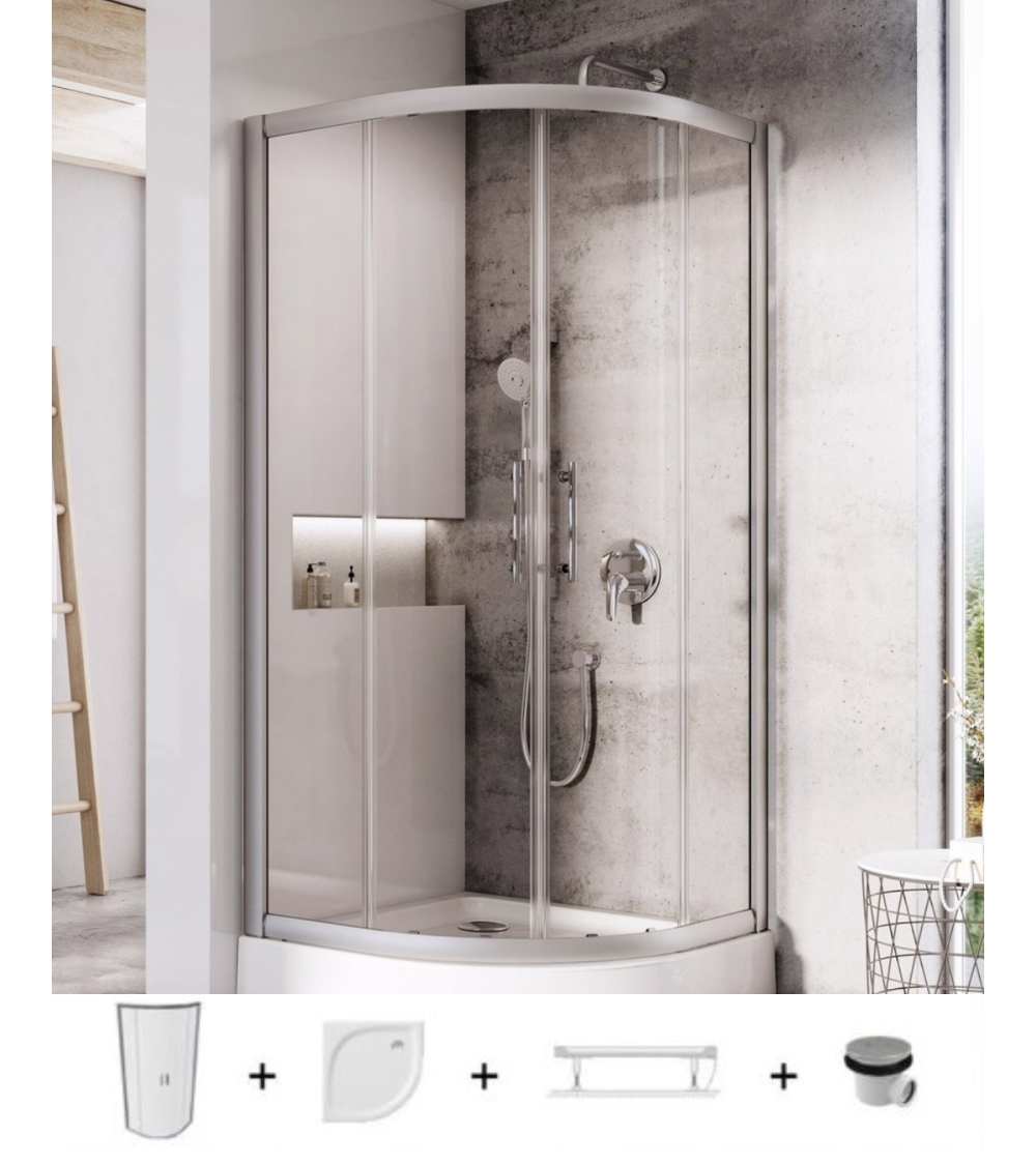 Ravak 5in1 dušo komplektas X-Point XP1CP4, 90x90