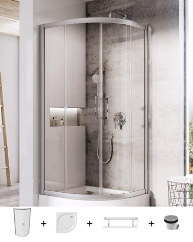 Ravak 5in1 dušo komplektas X-Point XP1CP4, 90x90