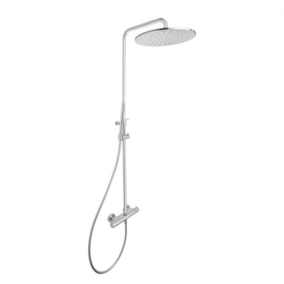 QD MagistroLab Venezia virštinkinė termostatinė sistema dušui, reguliuojamo aukščio