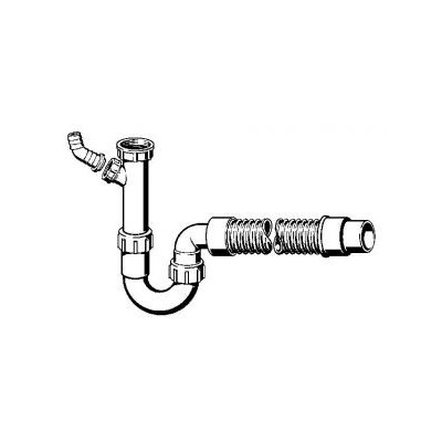 Viega sifonas plautuvei su pajungimu indaplovei / skalbimo mašinai