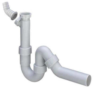 Viega  vamzdelinis sifonas plautuvei su pajungimu skalbimo mašinai