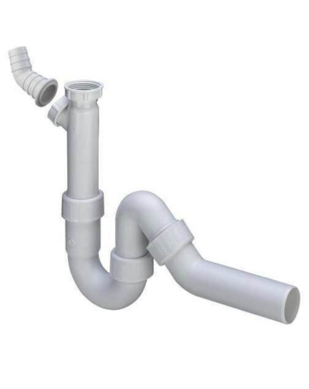 Viega  vamzdelinis sifonas plautuvei su pajungimu skalbimo mašinai