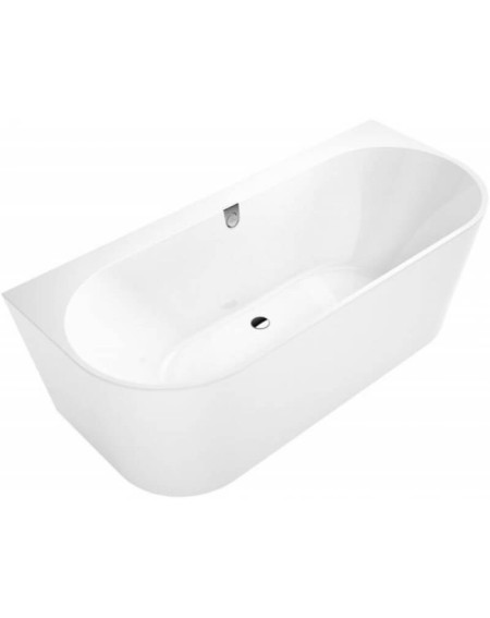 Villeroy&Boch Oberon 2.0 Quaryl® Vonia, 180x80cm, glaudžiama prie sienos