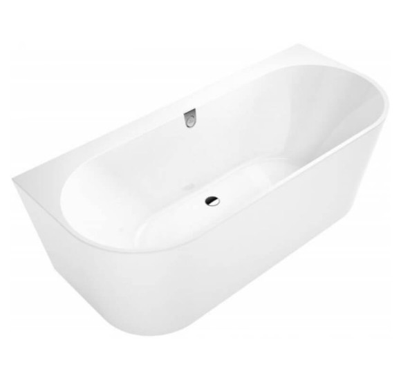 Villeroy&Boch Oberon 2.0 Quaryl® Vonia, 180x80cm, glaudžiama prie sienos