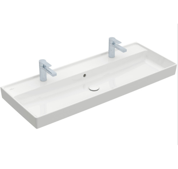 Praustuvas Villeroy & Boch Collaro 120x47cm (dviems maišytuvams)
