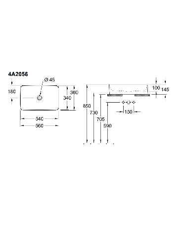 Villeroy & Boch Collaro Pastatomas Praustuvas 560x360