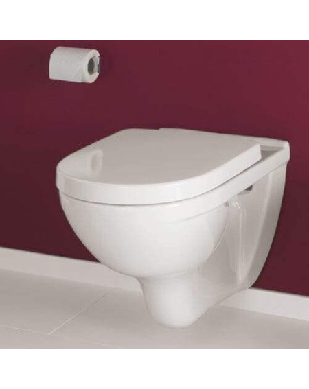 Pakabinamas klozetas Villeroy&Boch O.Novo Rimless su "soft close" dangčiu