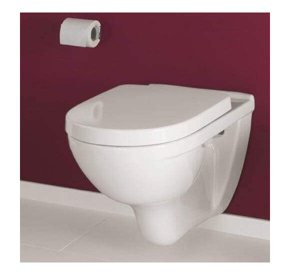 Pakabinamas klozetas Villeroy&Boch O.Novo Rimless su "soft close" dangčiu