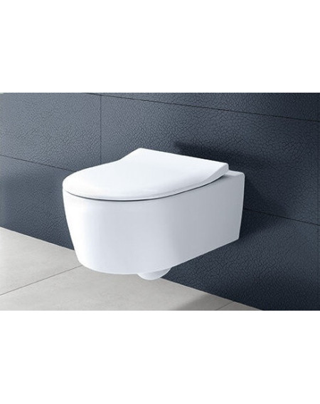 Pakabinamas klozetas Villeroy&Boch Avento "Rimless" su "Slim Soft close" dangčiu