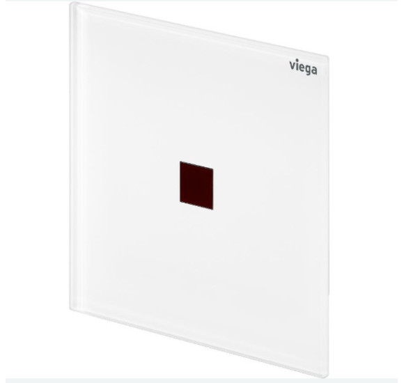 Viega Klavišas pisuaro, IR nuleidimas, stiklinis 100-240V, (more 200 baltas stiklas)