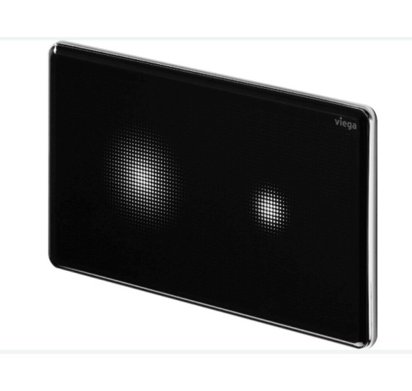 Viega Klavišas WC moduliui, sensorinis su LED pašvietimu (more 205 juodas stiklas)