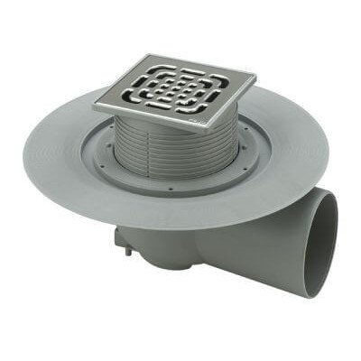 Viega horizontalus trapas 100 su grotelėmis