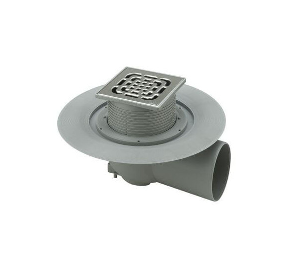 Viega horizontalus trapas 100 su grotelėmis