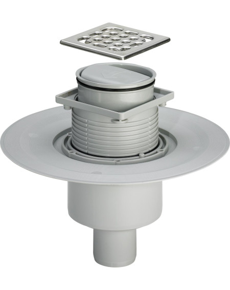 Viega Advantix vertikalus trapas su grotelėmis (sauso veikimo)