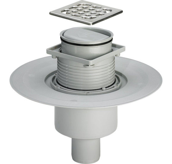 Viega Advantix vertikalus trapas su grotelėmis (sauso veikimo)