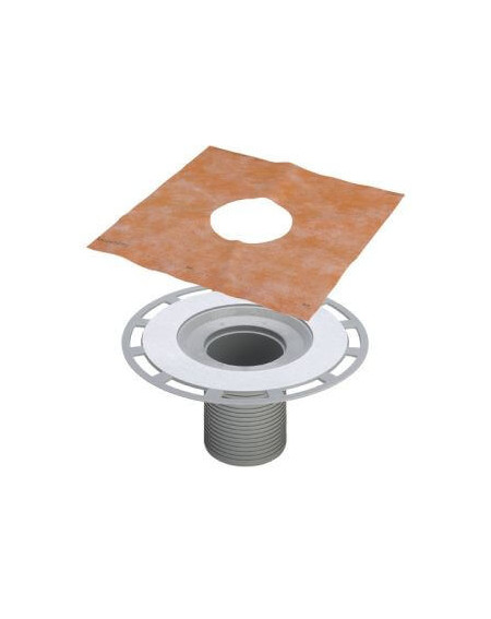 Trapo paaukštinimo dalis su hidroizoliaciniu audiniu